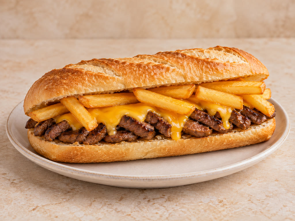 Steak cheddar frites