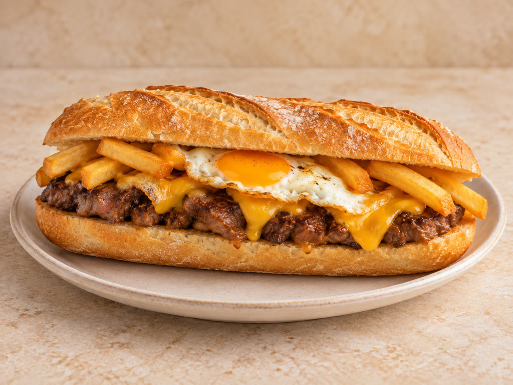 Steak œuf cheddar frites